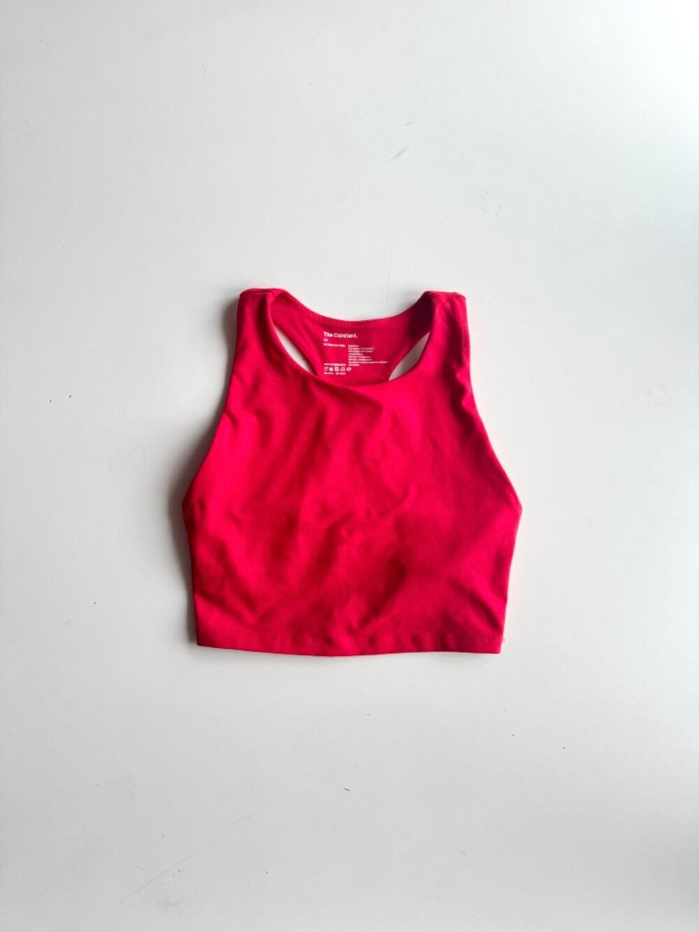 Aritzia THE CONSTANT Embrace Red Long Line Racerback Sports Bra Top, Size XS